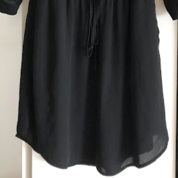 DR2 Black Drawstring Waist Dress! - Picture 3 of 4